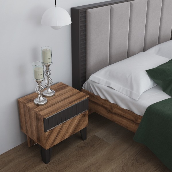 Кровать с мягкой спинкой Моника