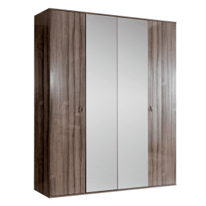 Шкаф четырёхдверный с зеркалами Римини