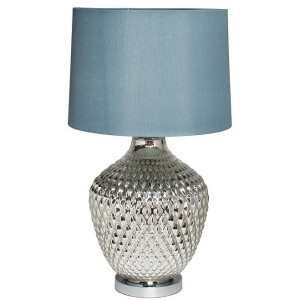 Лампа настольная плафон синий d38*65см 22-88017