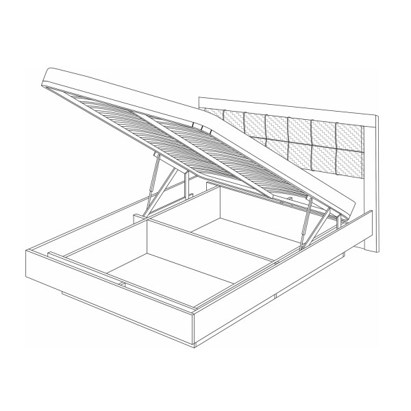 Кровать-5 с подъемным механизмом 1600 Вега Скандинавия
