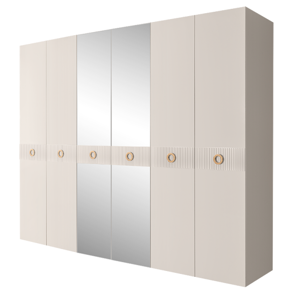 Шкаф шестидверный с зеркалами Bogemia-Fillini