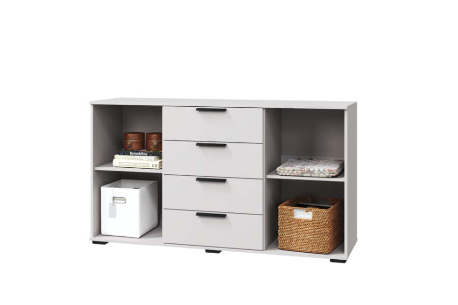 Комод с 2-мя дверками и 4-мя ящиками Наоми