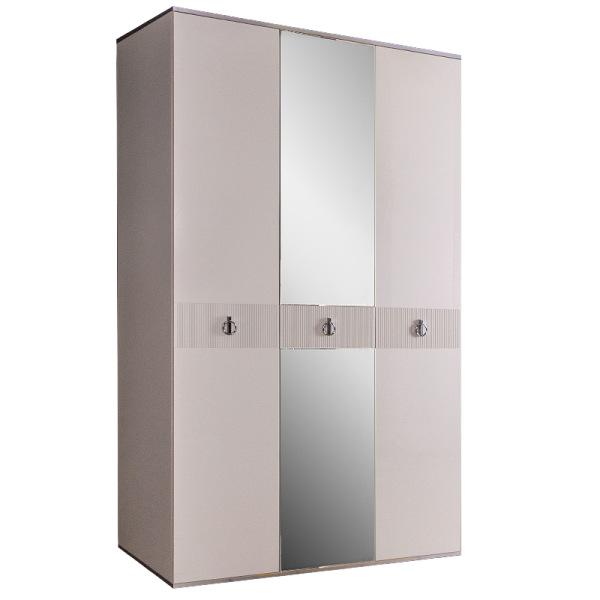 Шкаф трёхдверный с зеркалом Римини Соло