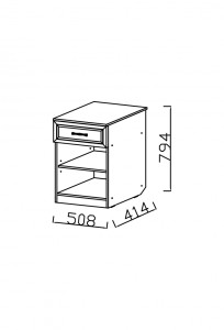 Тумба комбинированная Визит 4
