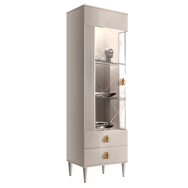 Шкаф-витрина 1-створчатая левая Римини Соло