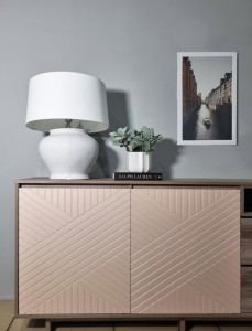 Комодино MODERNO-1800 В-1, Делано серый, Ф-3 Бисквит мат