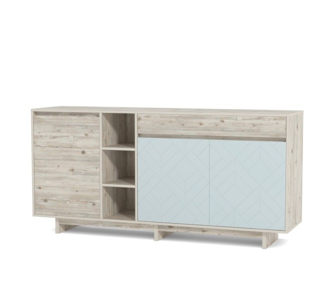 Комодино MODERNO-1800, Сосна Лапландия, Ф-2 Панна-Кота