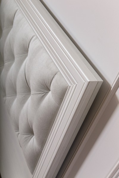 Кровать с мягким элементом и ортопедическим основанием 1800 Амели