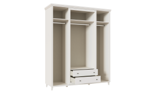 Шкаф четырехдверный с ящиками Ванкувер