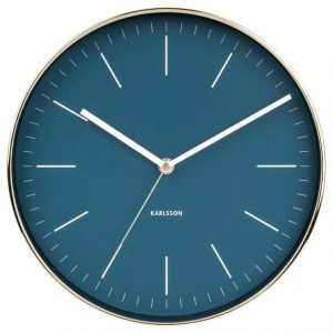 Часы Minimal petrol blue, shiny gold KA5695BL Распродажа