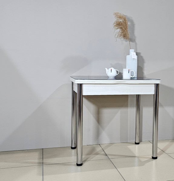 Стол обеденный поворотно раскладной Квинс фотопечать