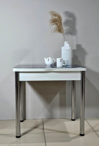 Стол обеденный поворотно раскладной Квинс фотопечать