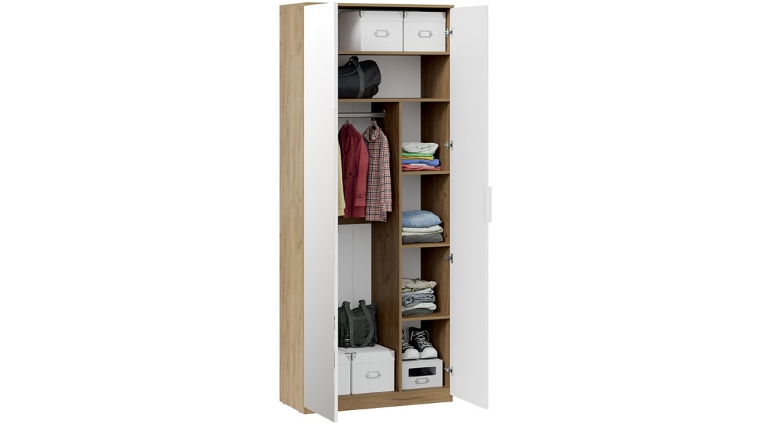 Шкаф двухдверный комбинированный Исп.2.1 Хилтон