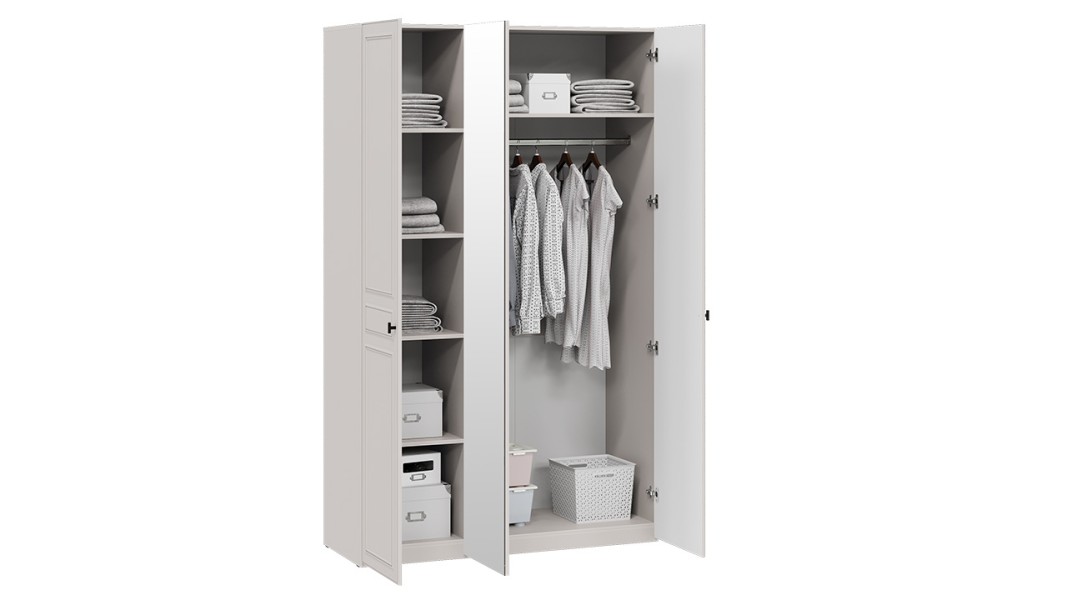 Шкаф комбинированный «Пандора» - 414.003.000 Кашемир, Кашемир сатин