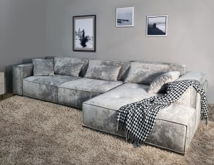 Диван-кровать трехместный с боковинами и оттоманкой Беленс